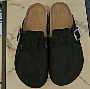 Women's Betsy Clog Mule Flats Universal Thread Black Size 7